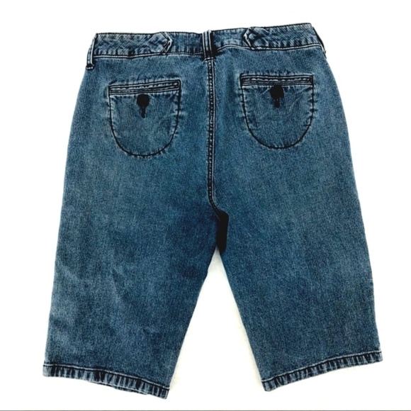 Ruff Hewn Women’s 8 Blue Denim Shorts Jeans with 4 Pockets RN# 104460 Cotton - Picture 5 of 7